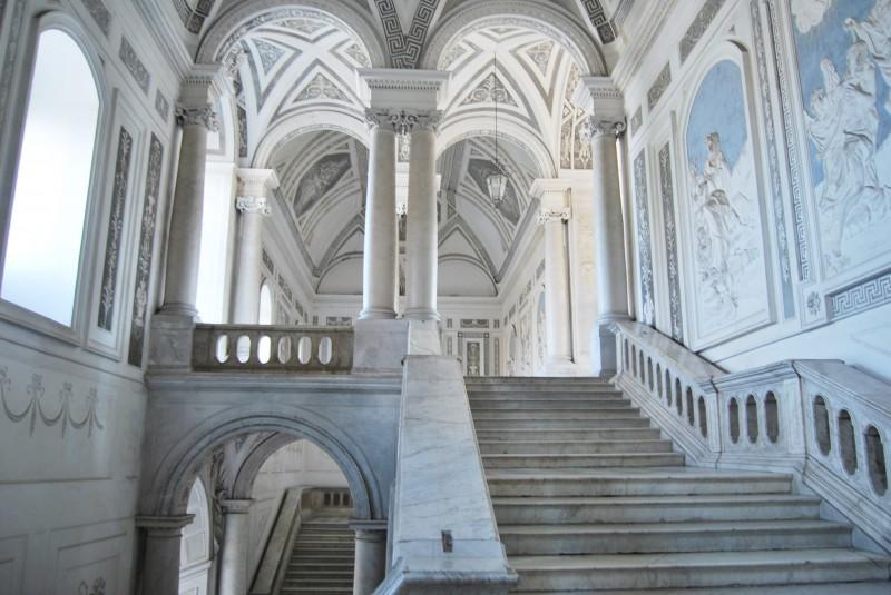 Interior of the Benedictine Monastery, headquarters of the Faculty of Letters of the University of Catania. ®monasterodeibenedettini.it