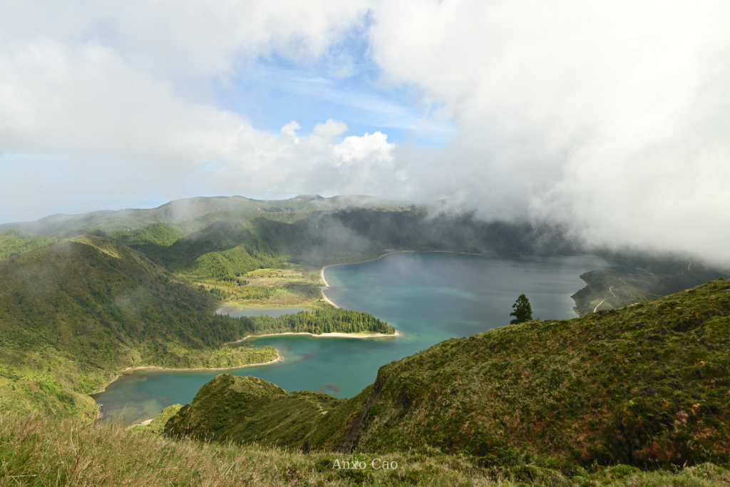 Lagoa do Fogo - "Lake of Fire" - It is a crater lake within the Água de Pau Massif stratovolcano. It is the highest lake located on the island.
